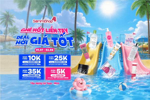 ĐẠI TIỆC DEAL GIÁ TỐT TẠI SAMMISHOP: HÀNG LOẠT THƯƠNG HIỆU CHÍNH HÃNG GIẢM ĐẾN 50%