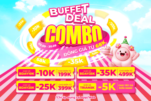 BUFFET DEAL COMBO - ĐỒNG GIÁ TỪ 68K