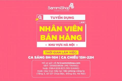 TUYỂN DỤNG NHÂN VIÊN BÁN HÀNG KHU VỰC HÀ NỘI
