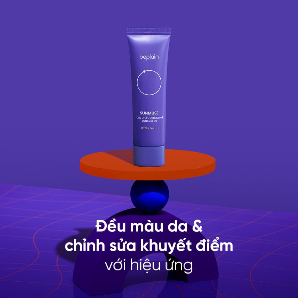 Beplain Kem chống nắng Sunmuse Tone-Up & Correcting Sunscreen SPF50+ PA++++ 50ml thumb 6