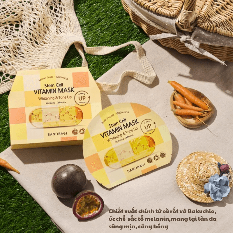 BANOBAGI Mặt Nạ Giấy Stem Cell Vitamin Mask 30g 11